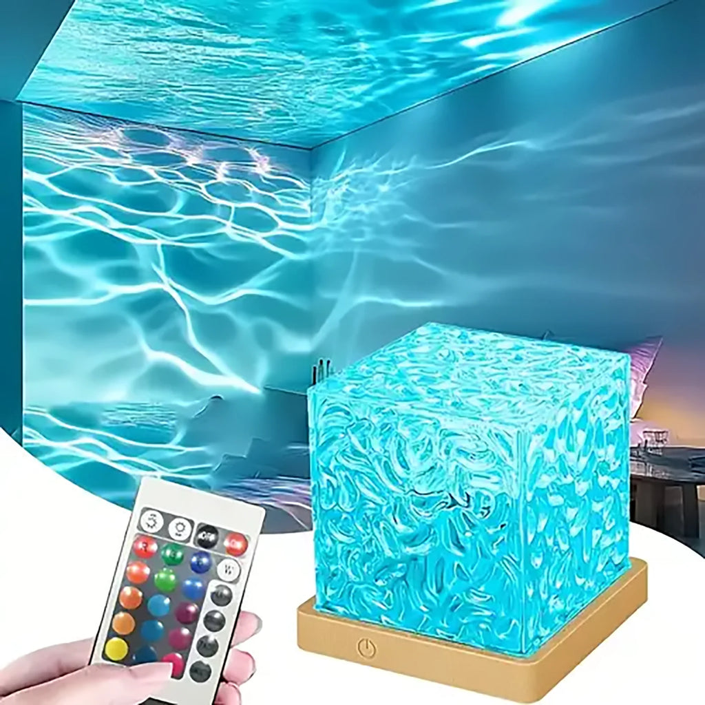 Reflets de vagues projetés au plafond