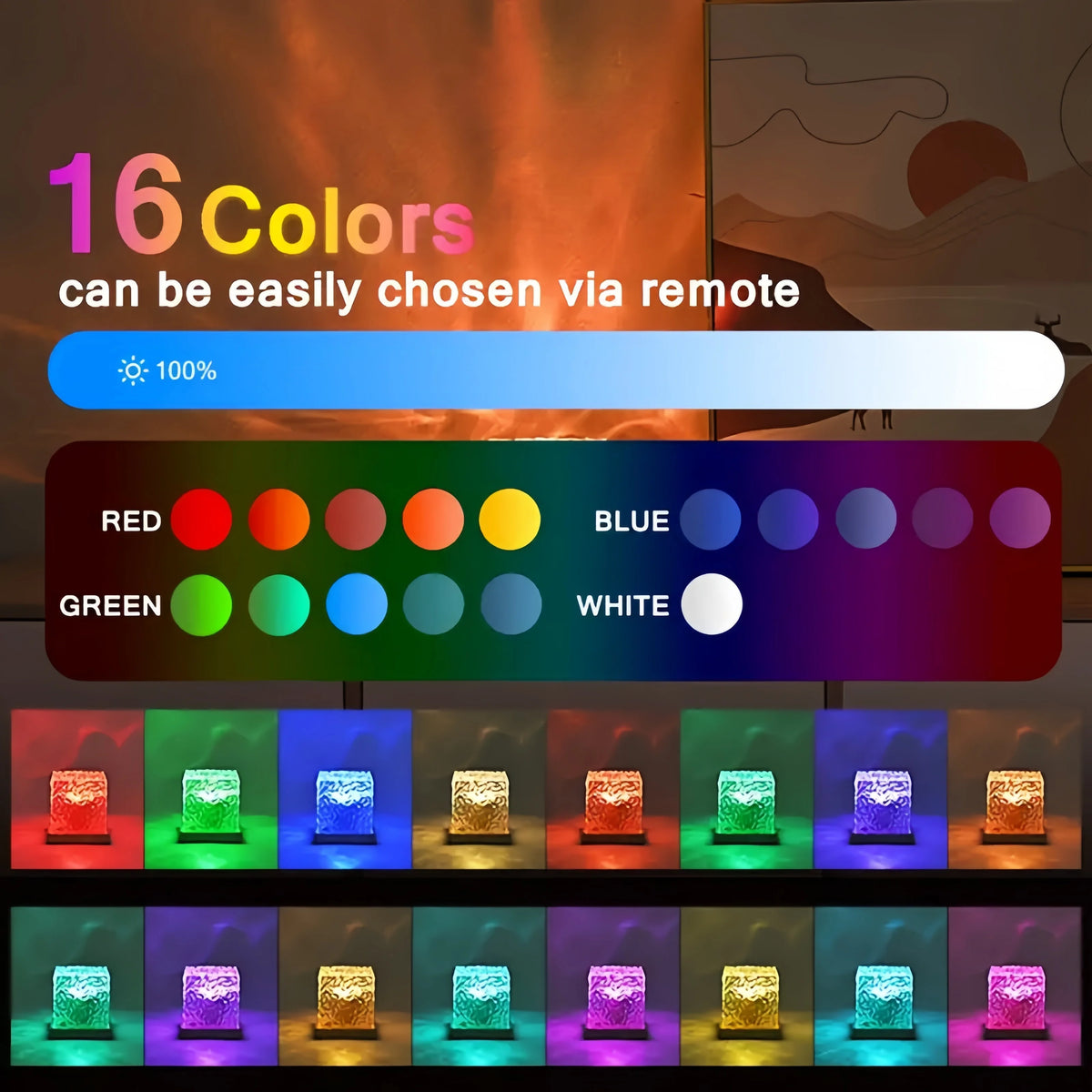 16 couleurs au choix
